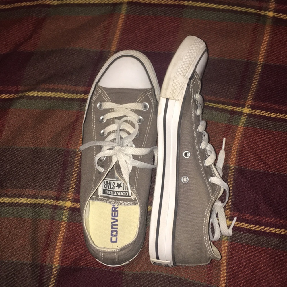 Gray Low Top Converse